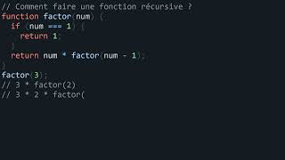 Comment faire une Fonction récursive [upl. by Nomde]