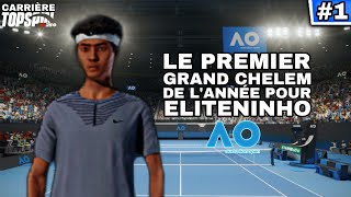 LE PREMIER GRAND CHELEM de lANNÉE pour ELITENINHO  Carrière TOP SPIN S1E1 [upl. by Evita]