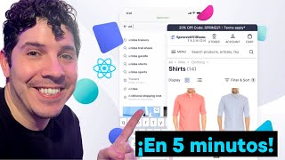 🛒 COMIENZA tu ECOMMERCE con React TypeScript y Tailwind en simples pasos 🤩 [upl. by Vanni509]