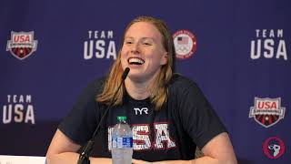 2021 US Olympic Trials Press Conference Lilly King Regan Smith [upl. by Brouwer]