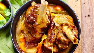 Recette  Souris dagneau à lorange confite [upl. by Sorrows]