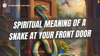 Spiritual Meaning Of a Snake at Your Front Door  Snake on Porch Meaning [upl. by Enida]