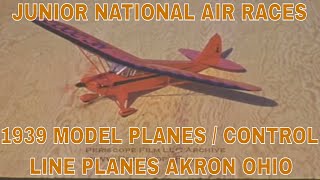 1942 JUNIOR NATIONAL AIR RACES CLEVELAND OHIO CONTROL LINE PLANES amp RC AIRCRAFT 3492 [upl. by Scholz]