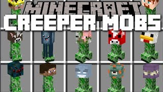 Minecraft CREEPER MOBS MOD  FIGHT OFF EVIL CREEPERS AND SAVE THE VILLAGERS Minecraft [upl. by Yromas]