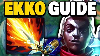 How to GET AHEAD and 1 SHOT on EKKO JUNGLE  Ekko Jungle Gameplay Guide Season 14 [upl. by Otrebron]