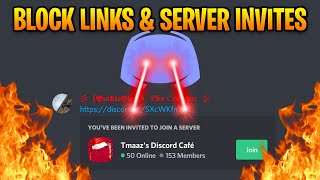 How to Block Links amp Server Invites on Discord [upl. by Lyj]