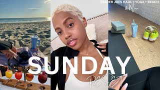 SUNDAY RESET🧘🏽 VLOG  Yoga  Trader Joe’s  Beach amp More [upl. by Ttehr]