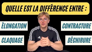 Quelle est la différence entre  une contracture une élongation un claquage…  A VOS MARC [upl. by Oironoh]