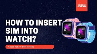 SeTracker Smart Watch For Kids  How To Insert Sim In Small Watch [upl. by Anyotal304]