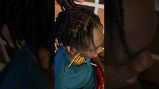 Men’s twists the journey ✨ shorts naturalhair twists [upl. by Yemarej]