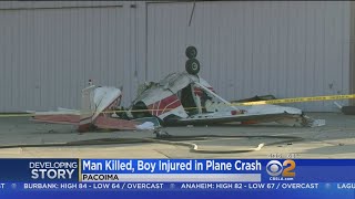 Boy 12 In Critical Condition After Fatal Whiteman Plane Crash [upl. by Halihs]