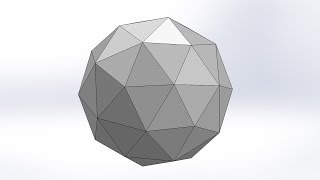 How to make Pentakis Dodecahedron by SolidWorks  3D CAD [upl. by Hunter]