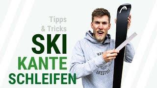 SKI KANTE SCHLEIFEN Tutorial  Wie schleifst du die Kante deiner Ski Tipps und Tricks  12 [upl. by Cleaves]