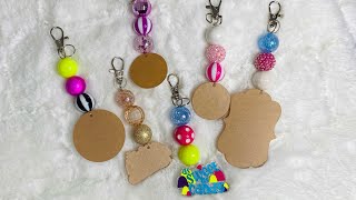 Bubblegum Bead Keychain Tutorial How to make a beaded keychain [upl. by Hunt]