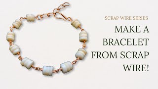 Transform Scrap Wire into Stylish Bracelet Components [upl. by Lehplar]