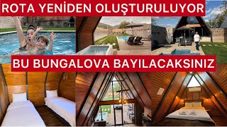 SAPANCA BUNGALOV DETAYLI EV TURU💥BURAYA BAYILACAKSINIZ♥️SARP’ı HİÇ BÖYLE GÖRMEDİNİZ😳AKŞAM YEMEĞİMİZ [upl. by Nojel]