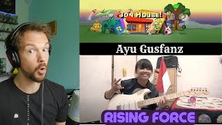 Ayu Gusfanz  Rising Force Yngwie Malmsteen COVER ReactionAnalysis [upl. by Anelec]