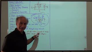 Razavi Basic Circuits Lec 6 Node Analysis Supernodes [upl. by Wiley]