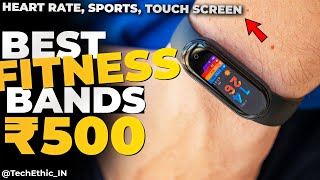 BEST 5 SMART FITNESS BANDS Under 500 in 2022 🔥  Best Budget Fitness Band Under 500 In India [upl. by Konstantin]