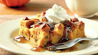 Carrabbas Pumpkin Bread Pudding Recipe [upl. by Kaile]