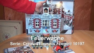 Test LEGO Feuerwache  Fire Brigade Set 10197 Creator  Bauen mit Modulen [upl. by Manson]