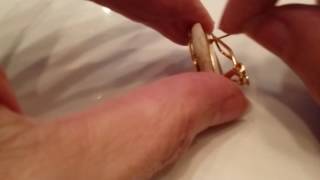 Adjusting these clip type earring back for pierced ears [upl. by Carlita]