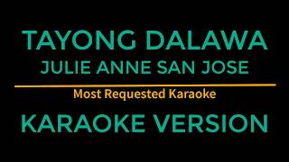 Tayong Dalawa  Julie Anne San Jose Karaoke Version [upl. by Lynnworth]