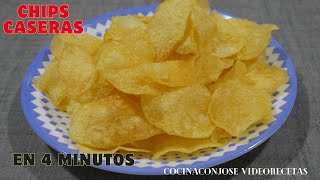 CHIPS CASERAS ULTRA RAPIDAS EL APERITIVO PERFECTO [upl. by Eldwun974]