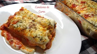 Como Hacer unos Canelones de Carne Fáciles y Ricos Mis Recetas Deliciosas [upl. by Emanuela]