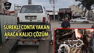 SİLİNDİR KAPAĞI ÇATLAK ARABANIN BAŞINA GELMEYEN KALMAMIŞ Tofaş Kartal 16 Motor [upl. by Aicirtal494]