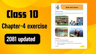 Class Ten English Chapter4 Exercise  Work And Leisure  SEE 2081  Books Guide Nepal [upl. by Atsed876]