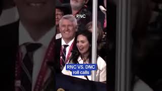 There was a stark contrast between the roll calls at the RNC vs the DNC [upl. by Stillmann971]