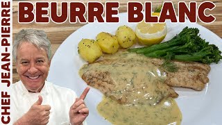 How to Make a Beurre Blanc Butter Sauce  Chef JeanPierre [upl. by Nelra]