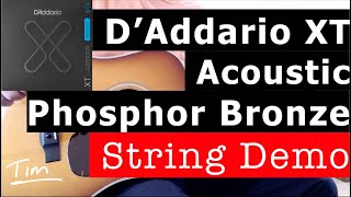 DAddario XT Phosphor Bronze Acoustic Guitar Strings Demo [upl. by Dympha]