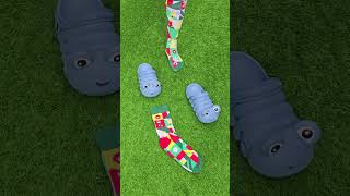 Funny Christmas socks 🧑‍🎄 Worm slippers 🐛🐛 funny christmas trending [upl. by Aikat102]