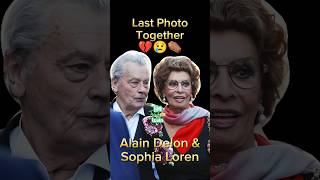 Alain Delon Last photo With Sophia Loren alaindelon Sophialoren antesedepois beforeandafter [upl. by Kohl]