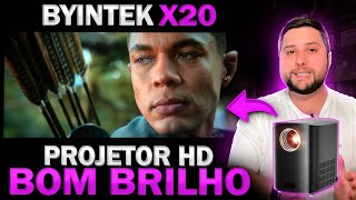 BYINTEK X20  Projetor com Boa Imagem Sistema Android e Foco Eletrônico [upl. by Draner]