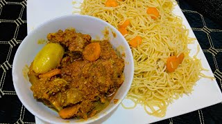 Jinsi ya kupika tambi za Maua na rojo la Nyama Meat Spaghetti with meat stew recipe S01E02 [upl. by Loresz]