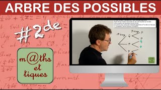 Calculer une probabilité à laide dun arbre des possibles 2  Seconde [upl. by Yeliw574]