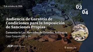 Audiencia de Garantía de Condiciones para la Imposición de Sanciones Propias Caso 03 y 04  20241011 [upl. by Adikram]