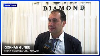 Storks Diamond General Manager Gökhan Güner Speaks to Haber Gold Istanbul Jewelry Show October 2024 [upl. by Rola]