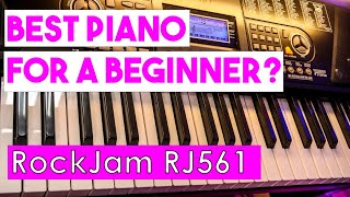 Best Piano for a beginner RockJam 61 RJ561  Review and Unboxing [upl. by Airahs]