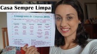 Novo Cronograma de Limpeza 2018 organizaçãodolar [upl. by Pond]