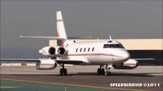 Parn Aviation Lockheed L1329 JetStar II N77C Taxi [upl. by Iah]