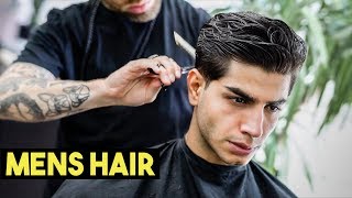 Mens Haircut Modern Messy Pompadour  Casual Hairstyle  BluMaan 2018 [upl. by Ait]