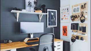 DIY Home Office and Desk Tour — Work From Home Setup [upl. by Lesya]