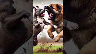 Kangal Shepherd Vs Pitbull 😱 🔥 Two Powerful Dogs Breeds pitbulldog dogbreed [upl. by Parry131]