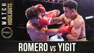 Romero vs Yigit HIGHLIGHTS July 17 2021  PBC on SHOWTIME [upl. by Naivaj]