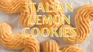 Italian Lemon Cookies  Italian Lemon Cookies Recipe  Bitrecipes [upl. by Dasie]