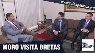 Moro faz visita ao juiz Marcelo Bretas acompanhado do diretorgeral da Polícia Federal [upl. by Esirahs]